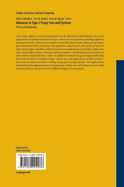 Produktbild: Advances in Type-2 Fuzzy Sets and Systems