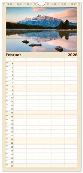 Produktbild: Familienplaner 2026 - Kanada - Abenteuer in den Nationalparks mit 5 Spalten (Wandkalender, 21 x 45 cm) CALVENDO