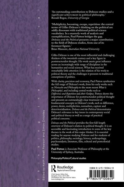 Produktbild: Deleuze and the Political