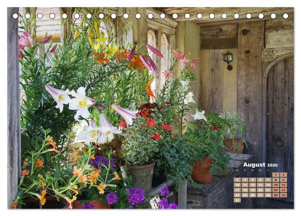 Produktbild: Urlaub im Garten (Tischkalender 2026 DIN A5 quer), CALVENDO Monatskalender
