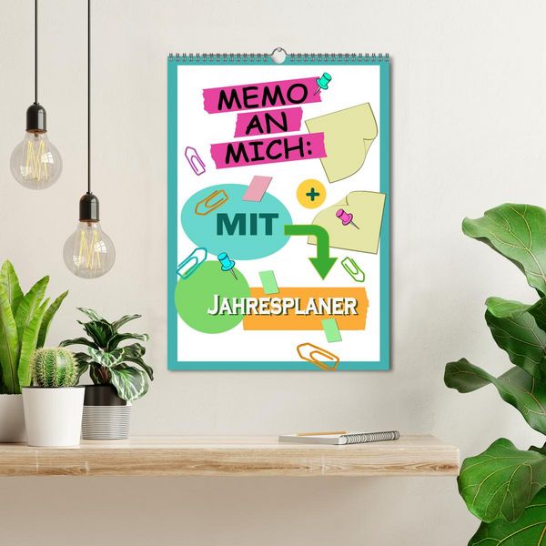 Produktbild: Memo an mich mit Jahresplaner (Wandkalender 2026 DIN A3 hoch), CALVENDO Monatskalender