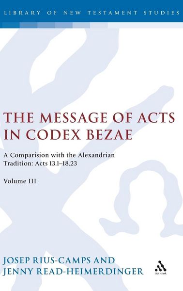 Produktbild: The Message of Acts in Codex Bezae, Volume 3