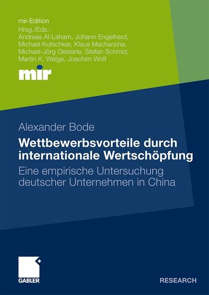 Wettbewerbsvorteile durch internationale Wertschöpfung, Taschenbuch von Alexander Bode, Betriebswirtschaftlicher Verlag Gabler, 9783834920850