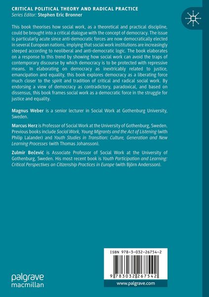 Produktbild: Rethinking Democracy in Social Work