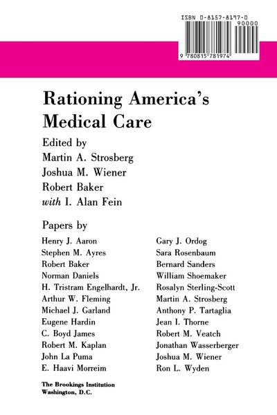 Produktbild: Rationing America's Medical Care