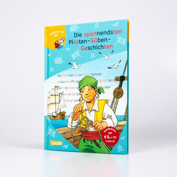 LESEMAUS zum Lesenlernen Sammelbände: Die spannendsten Piraten-Silben-Geschichten