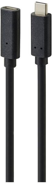 Produktbild: Renkforce USB-Kabel USB 3.2 Gen2x2 USB-C&reg; Stecker, USB-C&reg; Buchse 1.00 m Schwarz PVC-Mantel RF-4755220
