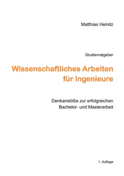 Produktbild: Wissenschaftliches Arbeiten f&uuml;r Ingenieure