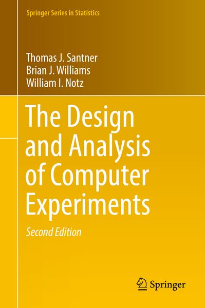 Produktbild: The Design and Analysis of Computer Experiments