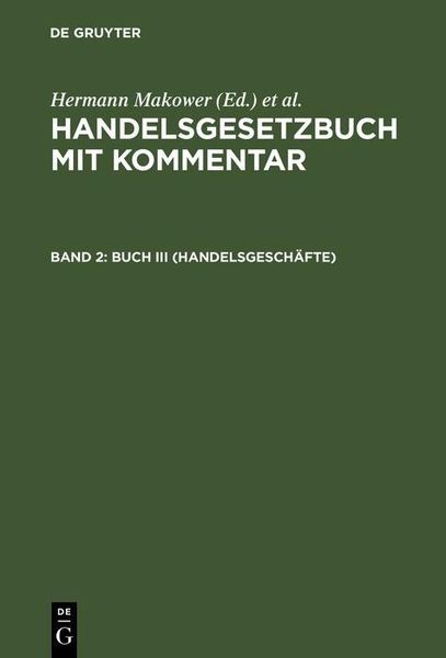 Produktbild: Buch III (Handelsgesch&auml;fte)