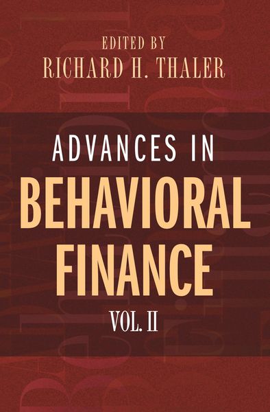 Produktbild: Advances in Behavioral Finance, Volume II