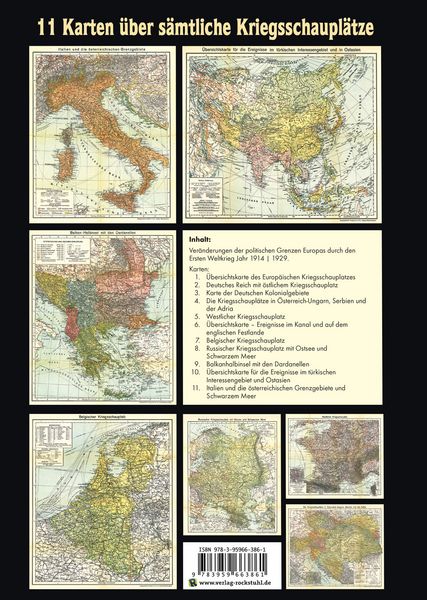 Produktbild: KRIEGS-ATLAS 1914-1918 - &uuml;ber s&auml;mtliche Kriegsschaupl&auml;tze