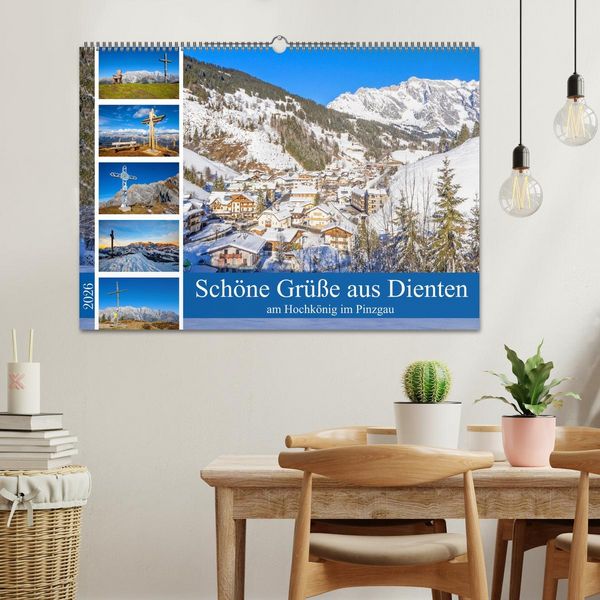 Produktbild: Sch&ouml;ne Gr&uuml;&szlig;e aus Dienten (Wandkalender 2026 DIN A2 quer), CALVENDO Monatskalender