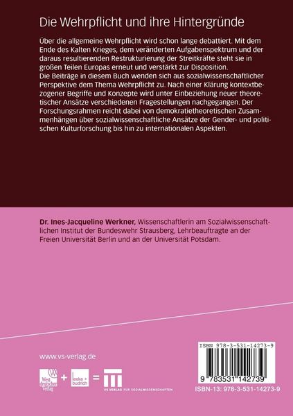 Produktbild: Die Wehrpflicht und ihre Hintergr&uuml;nde