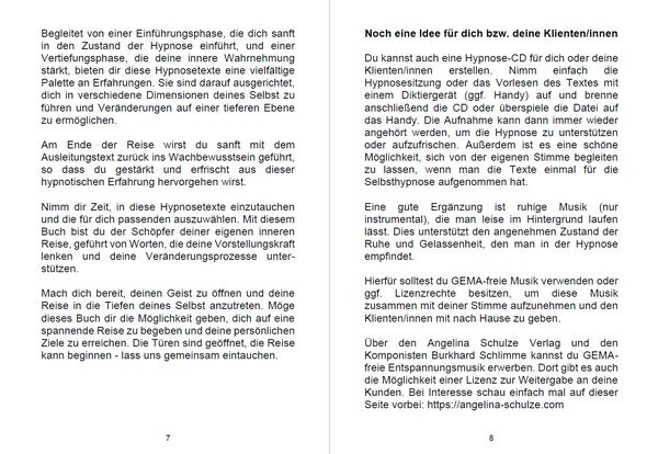 Produktbild: Hypnosetexte zum Vorlesen und selber Zusammenstellen 6