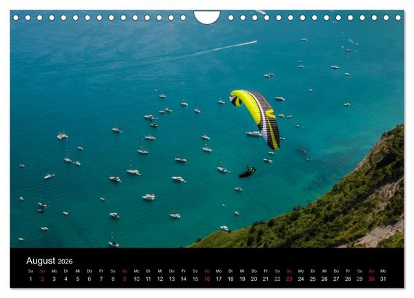 Produktbild: Paragliding - zwischen Himmel und Erde (Wandkalender 2026 DIN A4 quer), CALVENDO Monatskalender