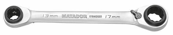 Matador Schraubwerkzeuge 01840001 Doppel-Ratschenringschlüssel 10 - 19mm