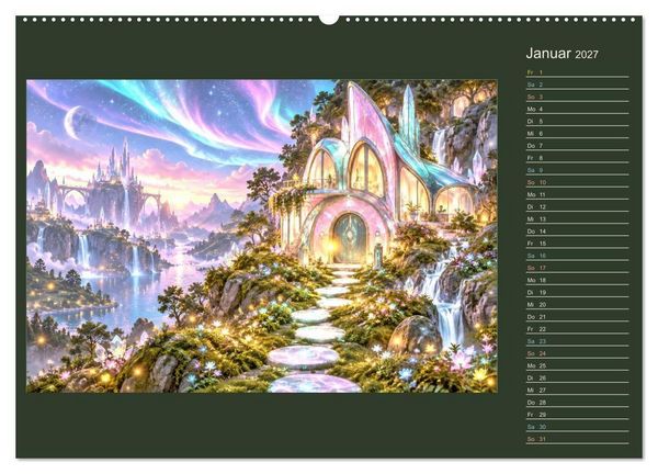 Produktbild: M&auml;rchenh&auml;user von morgen (Wandkalender 2027 DIN A2 quer), CALVENDO Monatskalender