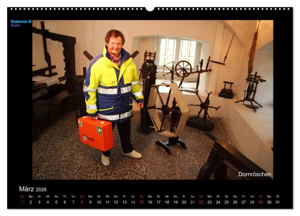 Produktbild: "Sch&ouml;nheit im Alter" - die Feierabendh&auml;user zu Gast im M&auml;rchenland der Br&uuml;der Grimm (hochwertiger Premium Wandkalender 2026 DIN A2 quer), Kunstdruck in Hochglanz