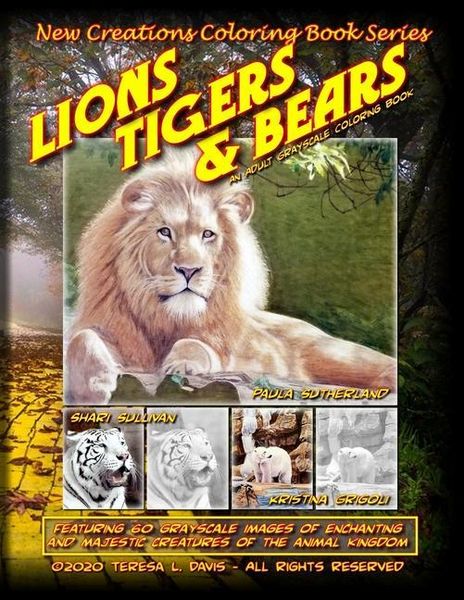 Produktbild: New Creations Coloring Book Series: Lions Tigers & Bears