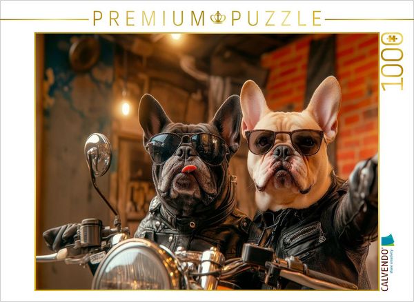 Produktbild: CALVENDO Puzzle Easy Rider auf Pfoten | 1000 Teile Lege-Gr&ouml;&szlig;e 64x48cm Foto-Puzzle f&uuml;r gl&uuml;ckliche Stunden