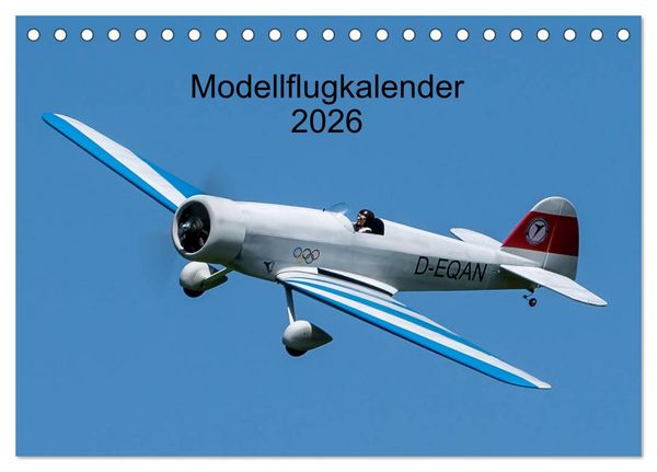 Produktbild: Modellflugkalender 2026 (Tischkalender 2026 DIN A5 quer), CALVENDO Monatskalender