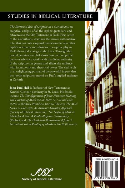 Produktbild: The Rhetorical Role of Scripture in 1 Corinthians