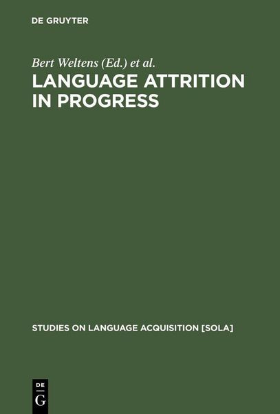 Produktbild: Language Attrition in Progress