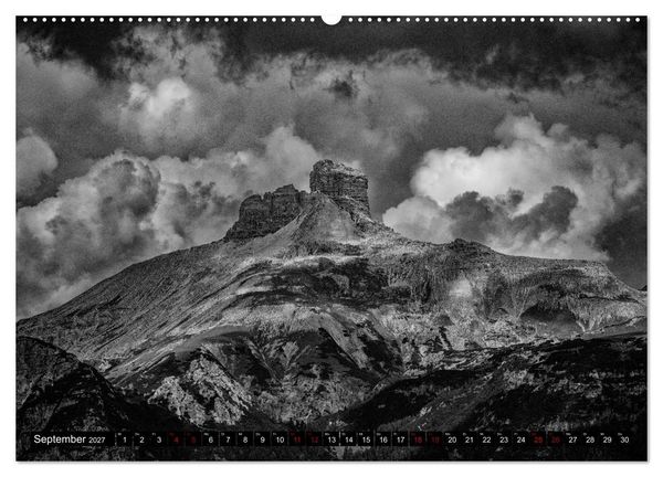Produktbild: Dramatik in SW (Wandkalender 2027 DIN A2 quer), CALVENDO Monatskalender