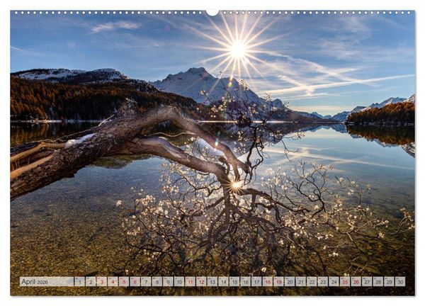 Produktbild: Silsersee Engadin (Wandkalender 2026 DIN A2 quer), CALVENDO Monatskalender