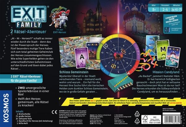 KOSMOS - EXIT - Das Spiel - Family: Schloss Gemeinstein/Mission Candyland