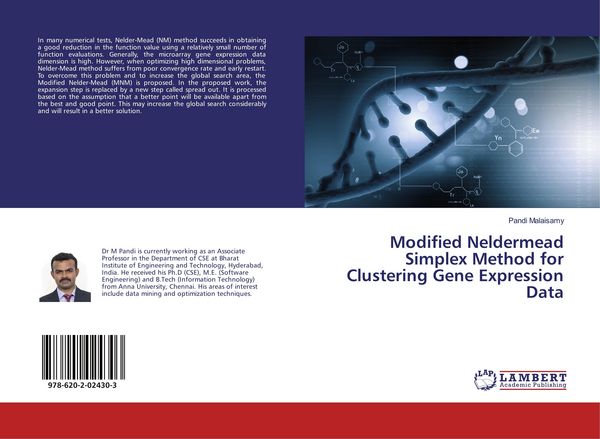 Produktbild: Modified Neldermead Simplex Method for Clustering Gene Expression Data