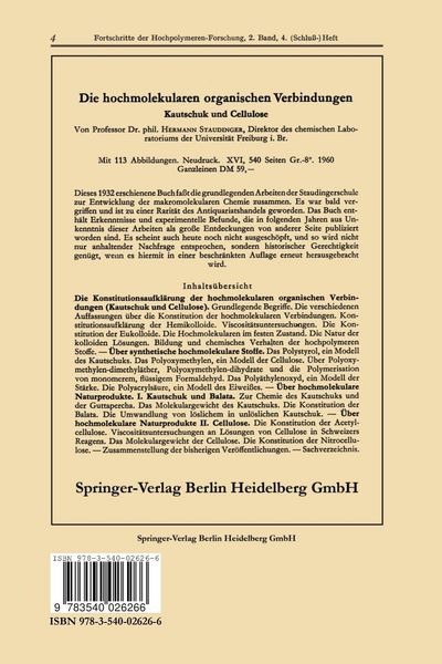 Produktbild: Advances in Polymer Science / Fortschritte der Hochpolymeren-Forschung