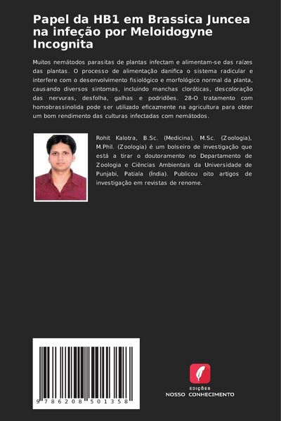 Produktbild: Papel da HB1 em Brassica Juncea na infe&ccedil;&atilde;o por Meloidogyne Incognita
