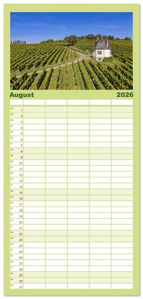 Produktbild: Familienplaner 2026 - Traumsch&ouml;ner Taunus mit 5 Spalten (Wandkalender, 21 x 45 cm) CALVENDO