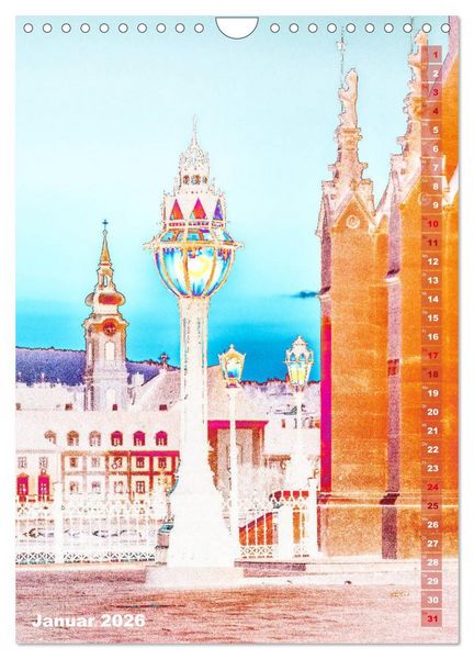Produktbild: Budapest - K&uuml;nstlerische Fotografie (Wandkalender 2026 DIN A4 hoch), CALVENDO Monatskalender