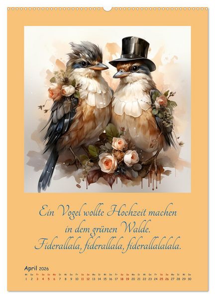 Produktbild: Alle meine Entchen (hochwertiger Premium Wandkalender 2026 DIN A2 hoch), Kunstdruck in Hochglanz