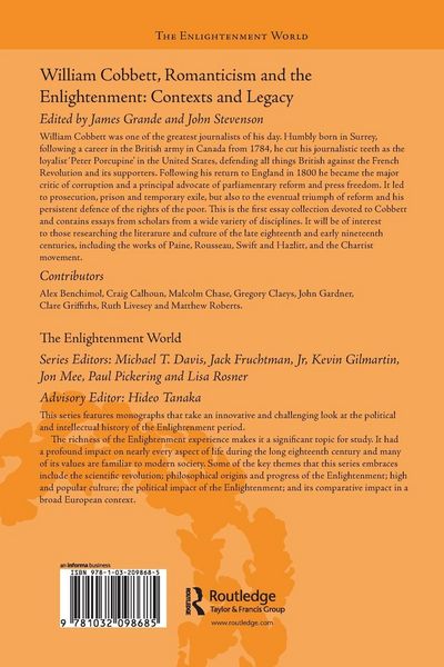 Produktbild: William Cobbett, Romanticism and the Enlightenment