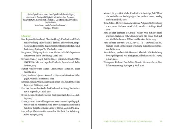 Produktbild: Spiel und Selbstbildung