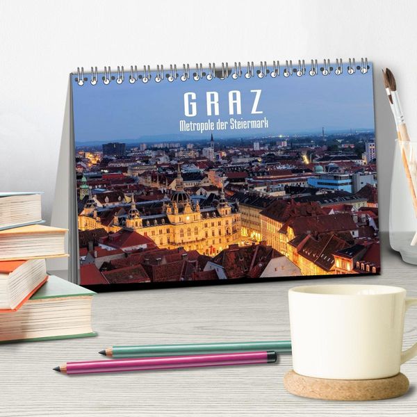 Produktbild: Graz - Metropole der Steiermark (Tischkalender 2026 DIN A5 quer), CALVENDO Monatskalender