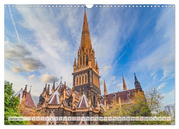 Produktbild: Melbourne Impressionen (Wandkalender 2026 DIN A3 quer), CALVENDO Monatskalender