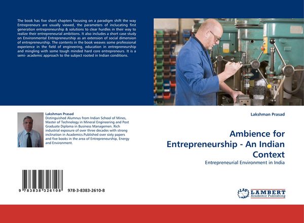 Produktbild: Ambience for Entrepreneurship - An Indian Context