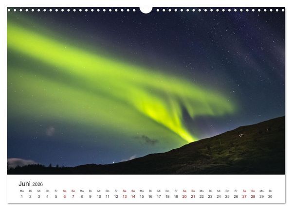 Produktbild: Polarlichter - Einzigartige Ph&auml;nomene am Himmel. (Wandkalender 2026 DIN A3 quer), CALVENDO Monatskalender
