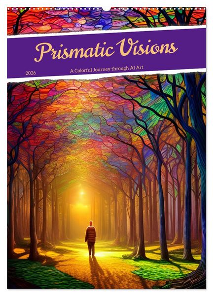 Produktbild: Prismatic Visions (Wall Calendar 2026 DIN A2 portrait), CALVENDO 12 Month Wall Calendar