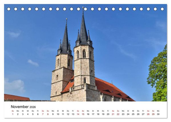 Produktbild: M&uuml;hlhausen in Th&uuml;ringen - Stadt im Herzen Deutschlands (Tischkalender 2026 DIN A5 quer), CALVENDO Monatskalender