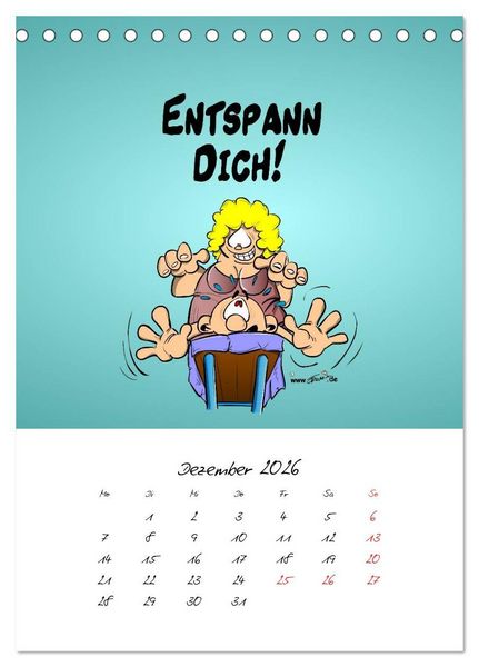 Produktbild: Trumix Cartoons - Gesundheit (Tischkalender 2026 DIN A5 hoch), CALVENDO Monatskalender