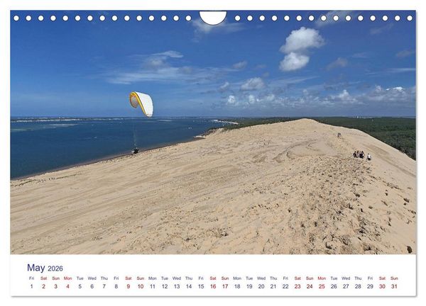 Produktbild: Arcachon Bay and the French Atlantic coast near Bordeaux (Wall Calendar 2026 DIN A4 landscape), CALVENDO 12 Month Wall Calendar