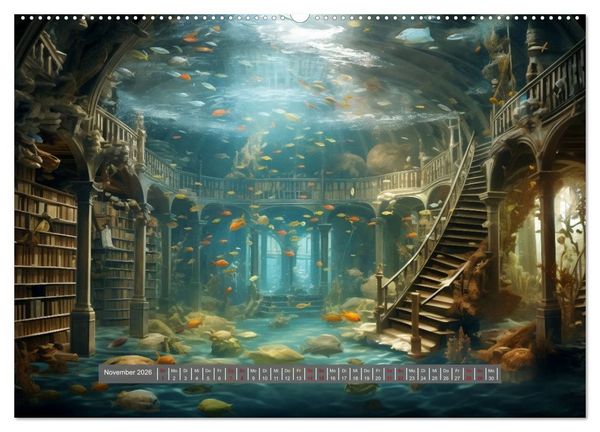 Produktbild: Am Grunde des Meeres (Wandkalender 2026 DIN A2 quer), CALVENDO Monatskalender