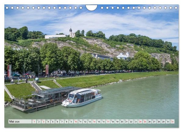 Produktbild: Charmantes Stadtherz SALZBURG (Wandkalender 2026 DIN A4 quer), CALVENDO Monatskalender
