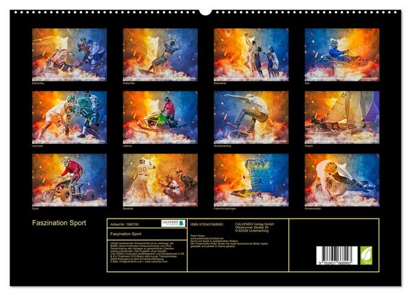 Produktbild: Faszination Sport (hochwertiger Premium Wandkalender 2026 DIN A2 quer), Kunstdruck in Hochglanz